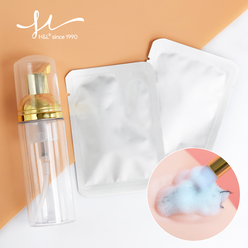 Eyelash Extension Wash Kit - H&L 5ml Eyelash Shampoo Concentrate Eyelashes