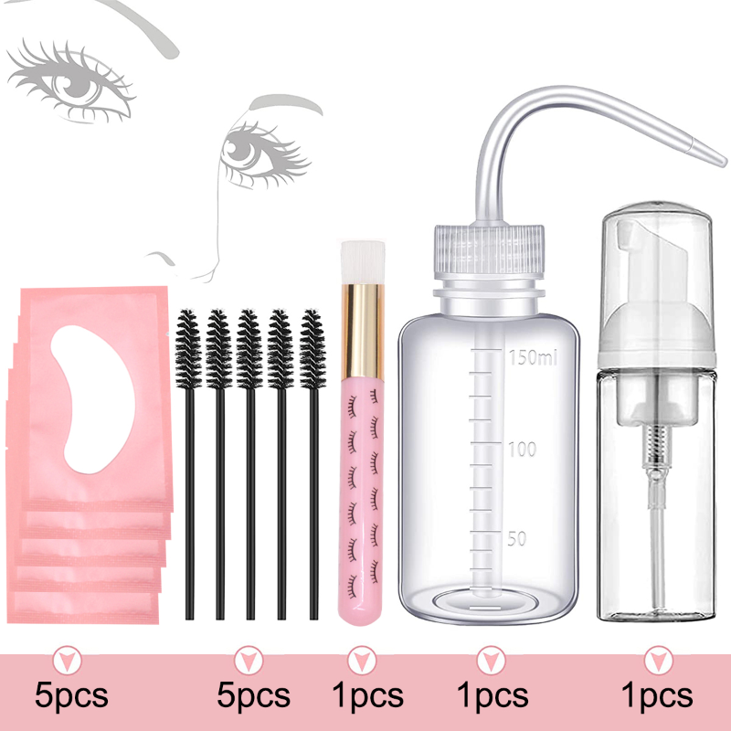 Eyelash Extension Wash Kit - 13Pcs Eyelash Extension Cleaning Kit 5