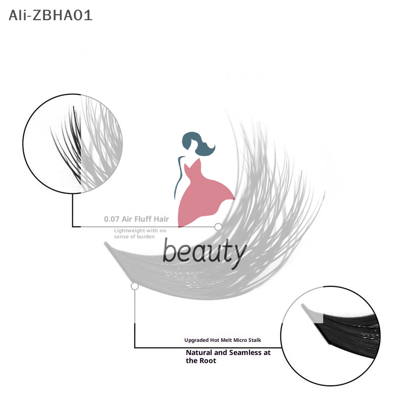 Eyelash Extension Wispy - 3D Faux Mink Lashes Wispy Eyelash