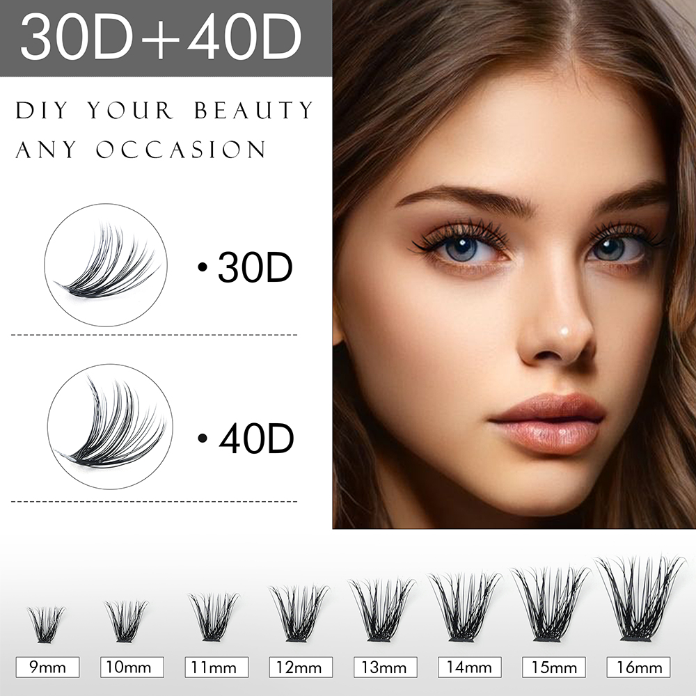 WINKLURE DIY Lash Clusters Mix - Eyelash Extension Volume Cat Eye review and price