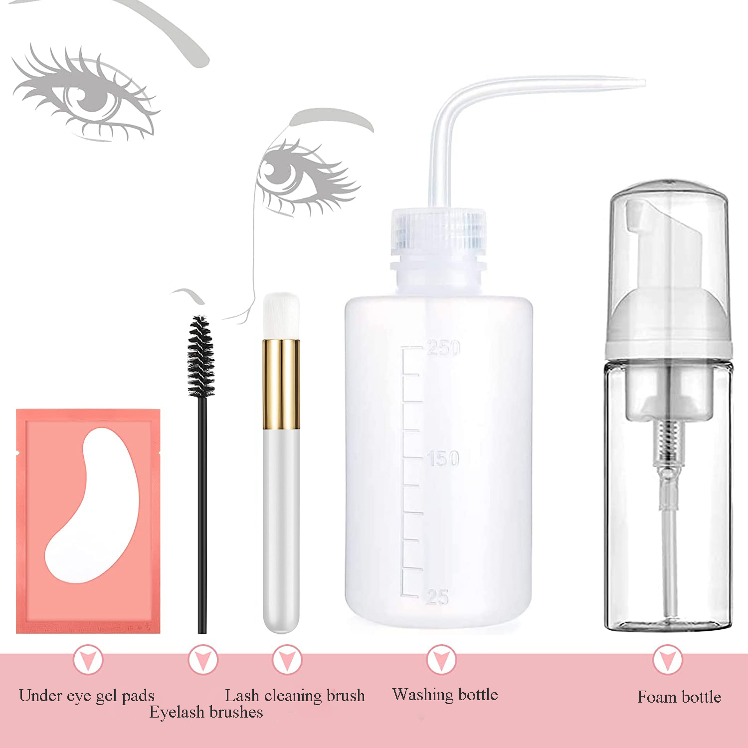 Eyelash Extension Cleaning Kit - Eyelash Extension Wash Kit review and price