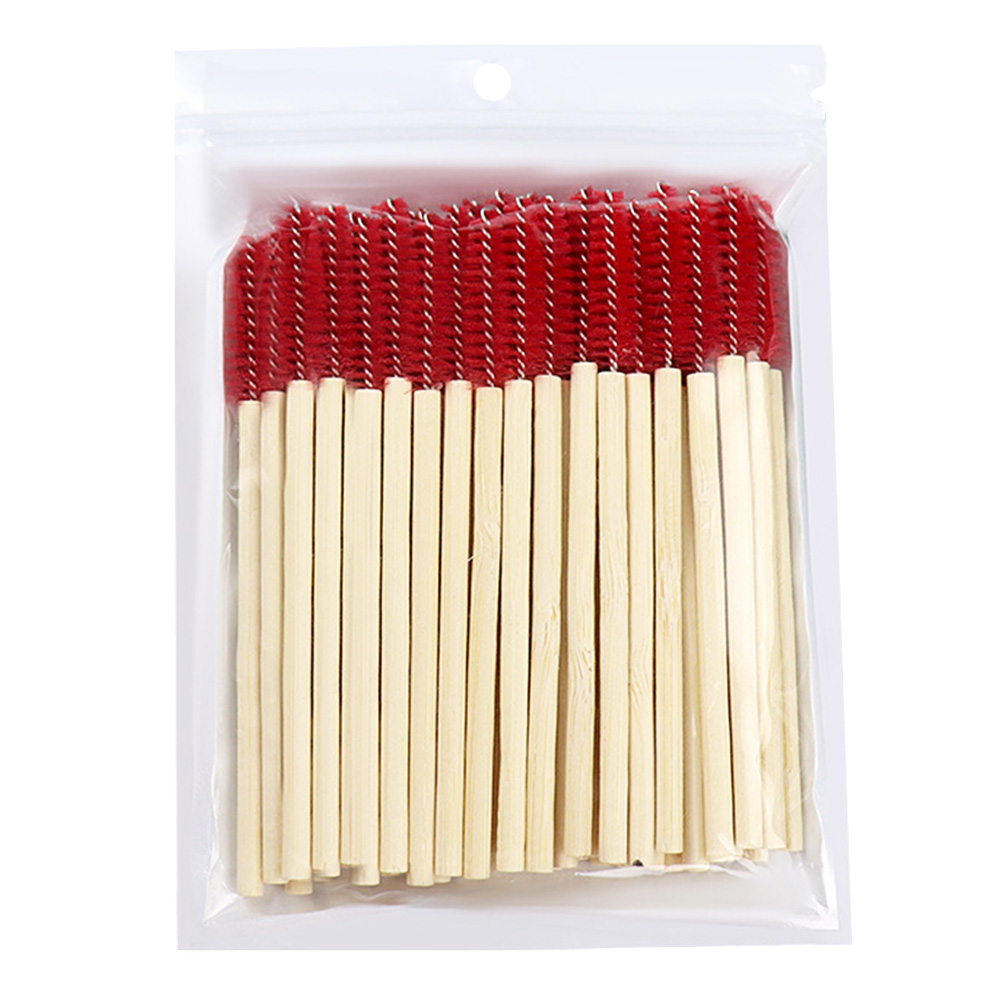50Pcs Bamboo Handle Eyelash Br - Micro Brush Applicator review and price