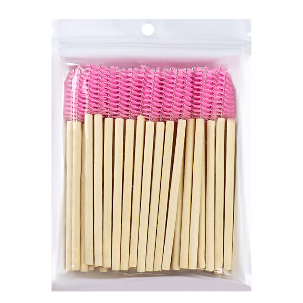 50Pcs Bamboo Handle Eyelash Br - Micro Brush Applicator review and price
