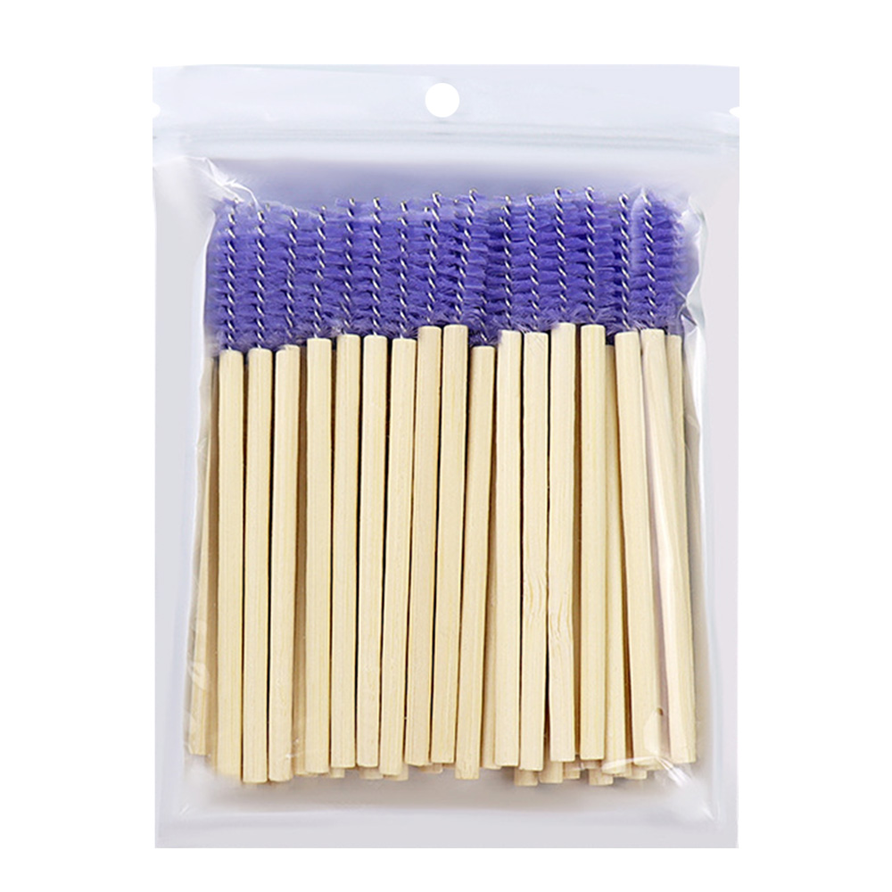 50Pcs Bamboo Handle Eyelash Br - Micro Brush Applicator review and price