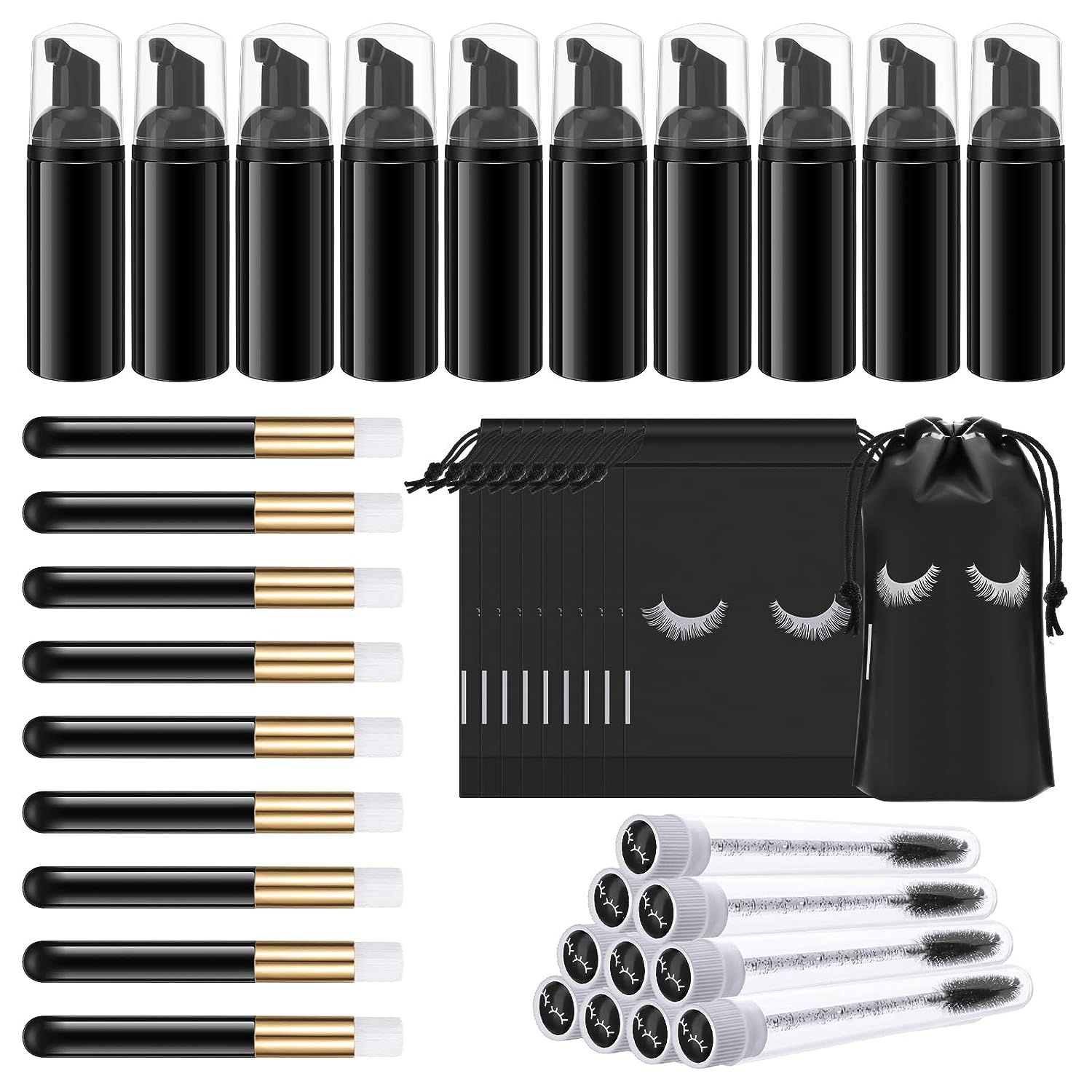 Eyelash Cleaning Set Lash Sham - Eyelash Extension Wash Kit review and price