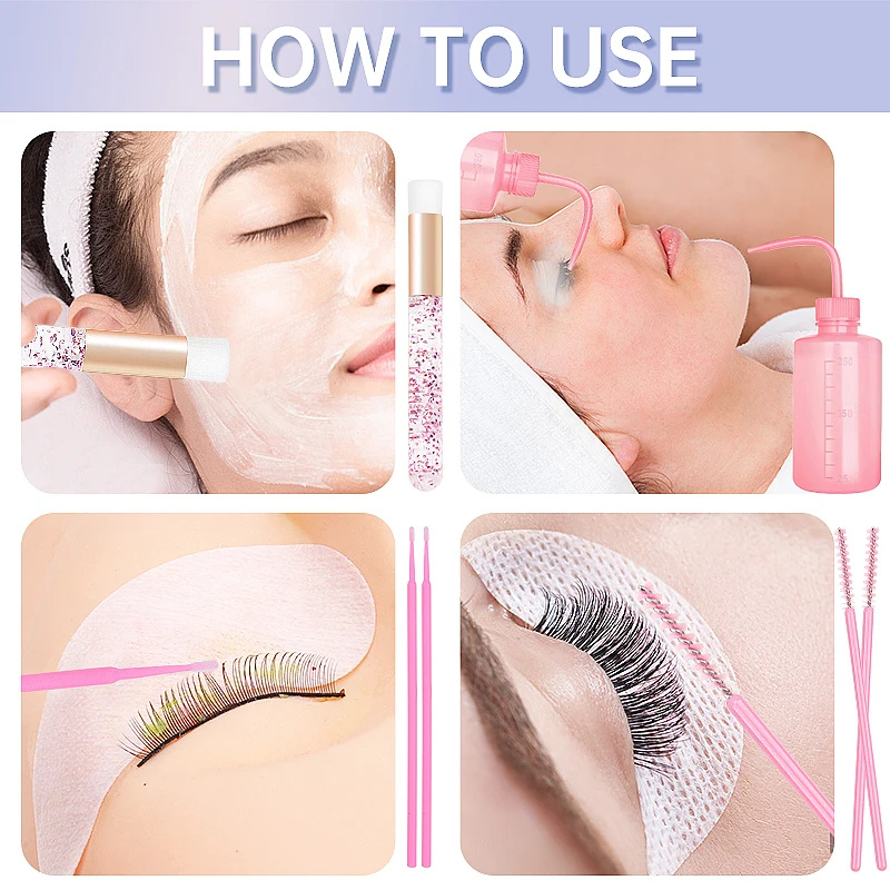 153pcs/Set Eyelash Extension S - Eyelash Extension Wash Kit review and price