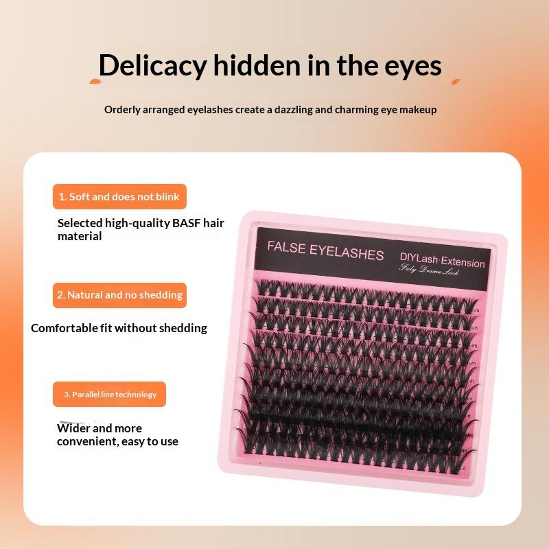New 10Row 140 Clusters Fluffy  - Eyelash Extension Wispy review and price