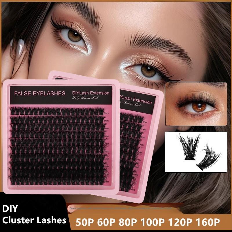 New 10Row 140 Clusters Fluffy  - Eyelash Extension Wispy review and price
