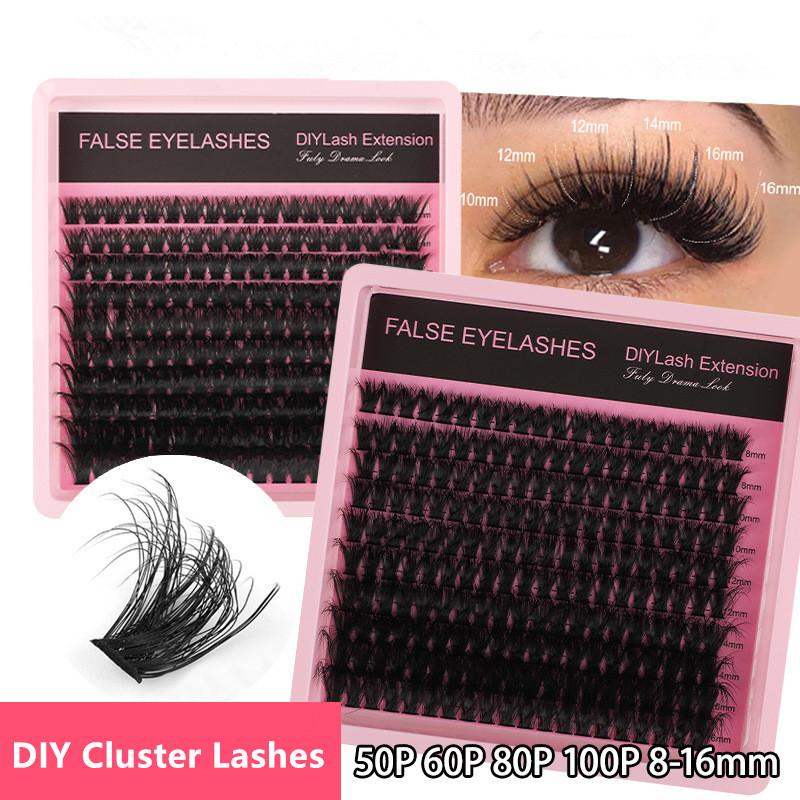 New 10Row 140 Clusters Fluffy  - Eyelash Extension Wispy review and price