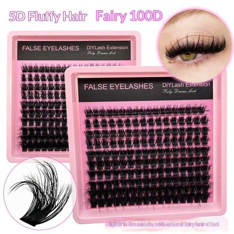 New 10Row 140 Clusters Fluffy  - Eyelash Extension Wispy review and price