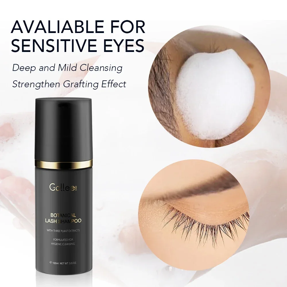 Gollee 100ml Cleaning Mousse B - Eyelash Extension Wash Kit review and price